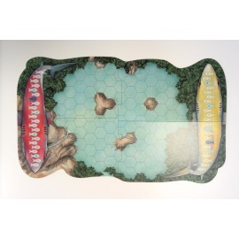 Spielplan SeaSim hexagonale Felder