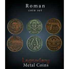 Set Metallmünzen groß Rom