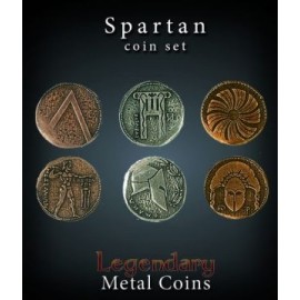 Set Metallmünzen groß Sparta