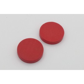 Holzscheiben 25 x 5 mm - Rot