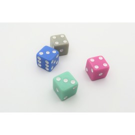 6-er Würfel pastell