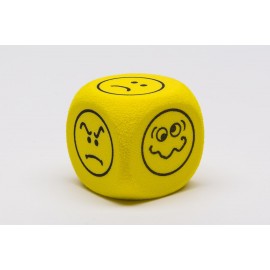 Schaumstoffwürfel 40mm mit Emotionsgesichtern