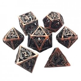 Set Metallwürfel Dragon hollow dice