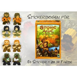 Aufkleber für Spielfigurensatz Stone Age