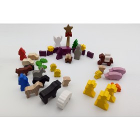 Adventskalender mit Spielmaterial Krippe