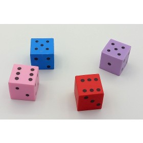 Set Radiergummi Würfel - 4 Stück