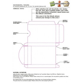 Faltschachtel auf Trägerpapier