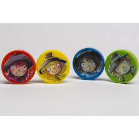 Set Scheiben mit Kindergesichtern (aus Hexenhochhaus)