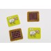 Quadrat 30x30 mm - Schaf, Wolle 