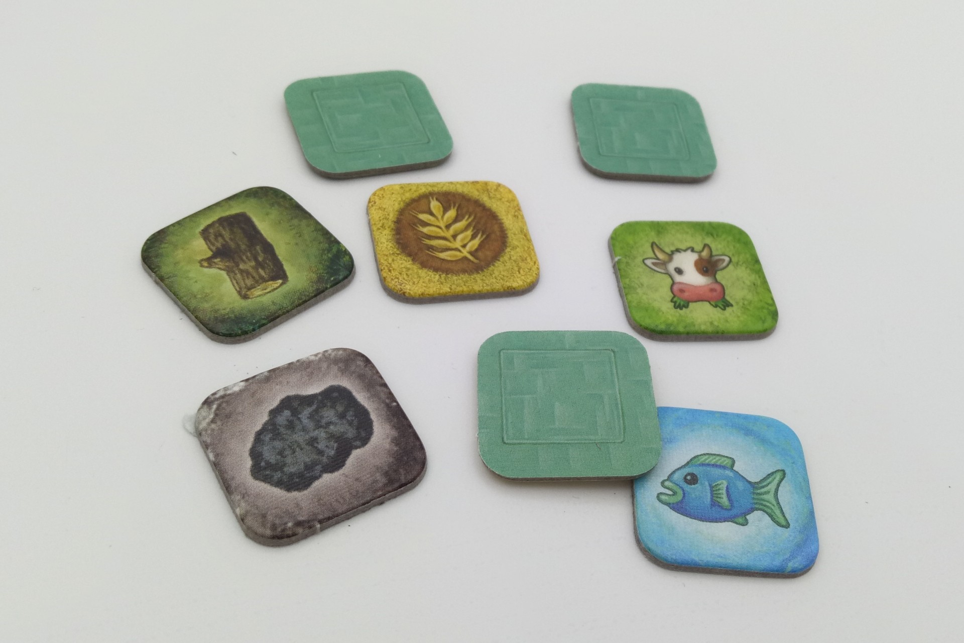 Square 22x22 mm with imprint commodities