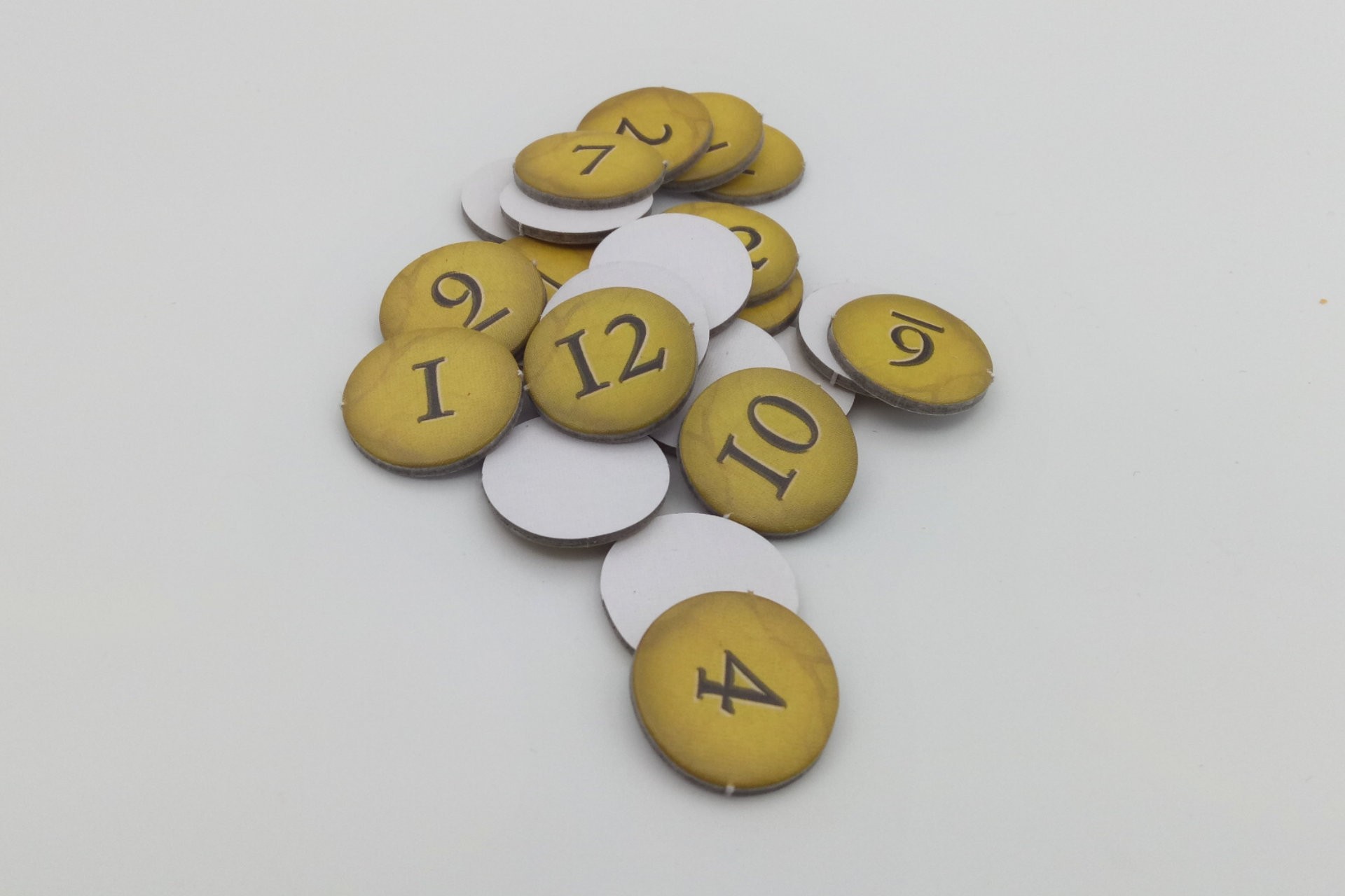 Number tokens (set for CATAN expansion)
