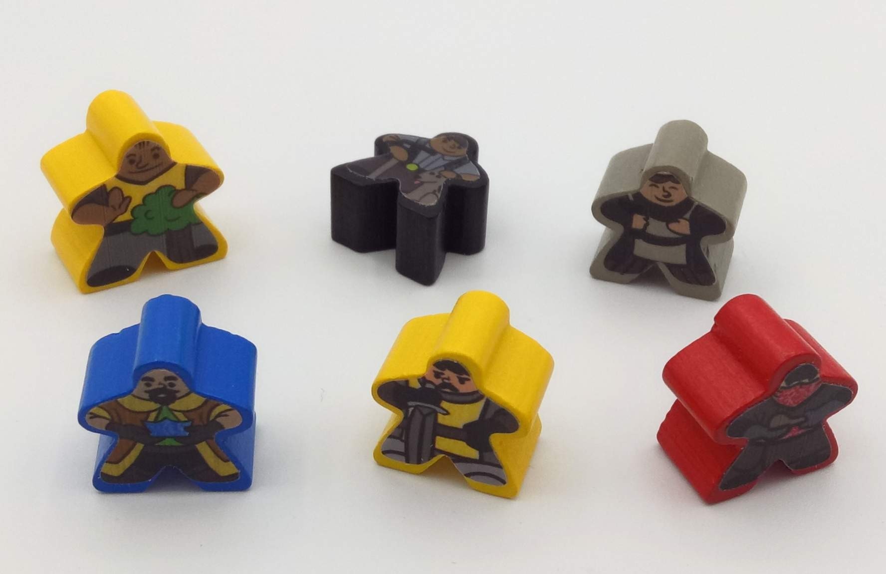 Labels for Carcassonne meeples