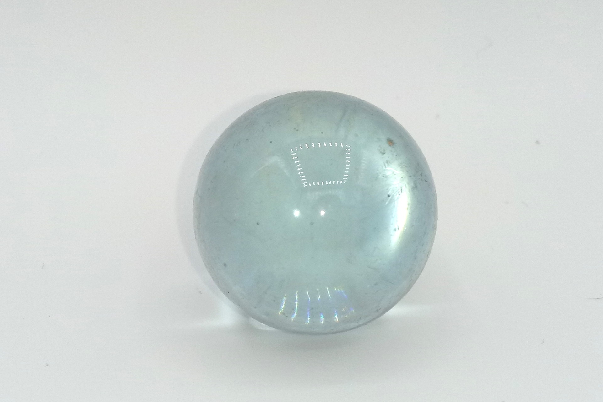 Glass marbles white transparent