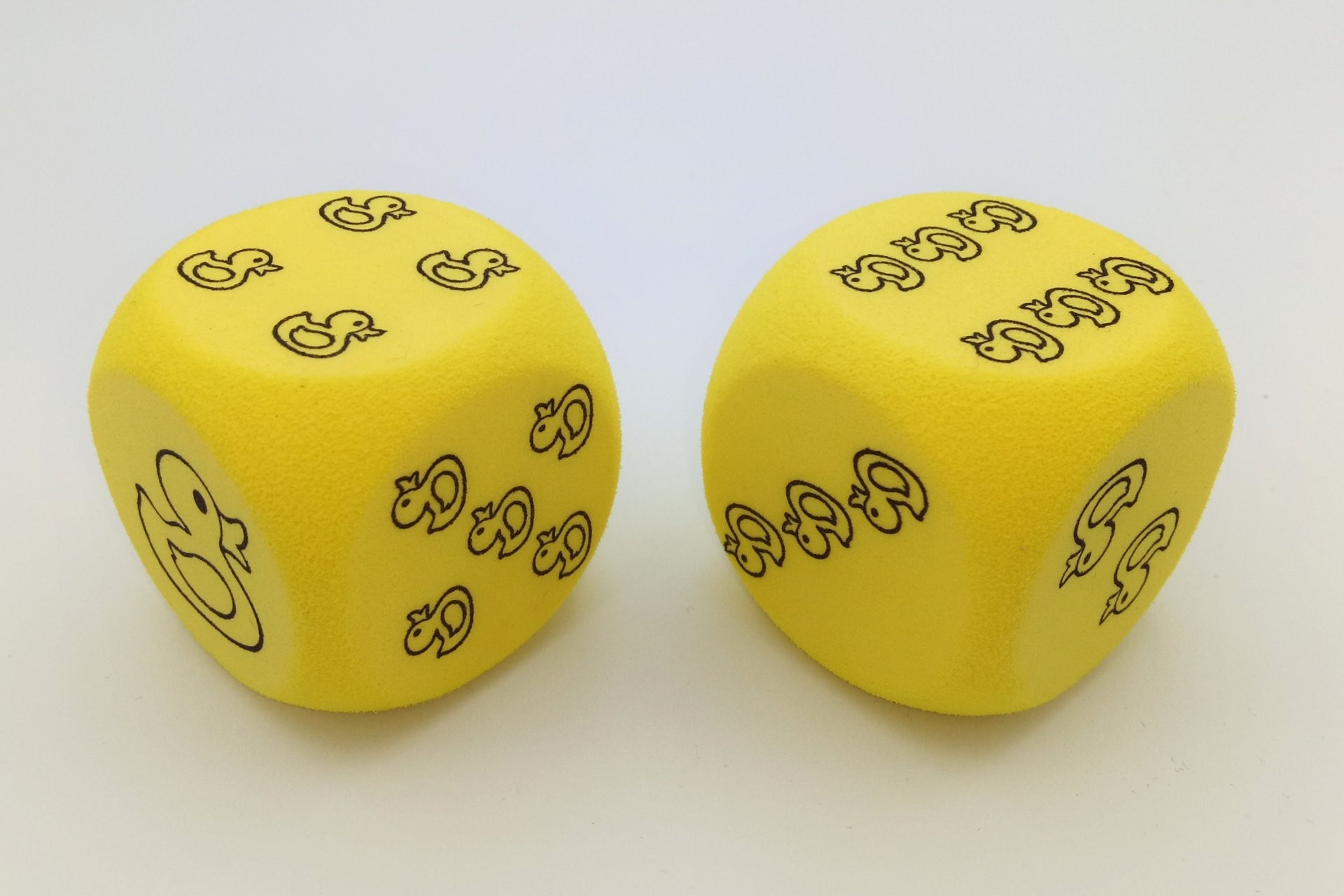 Foam dice 40mm with Ducks