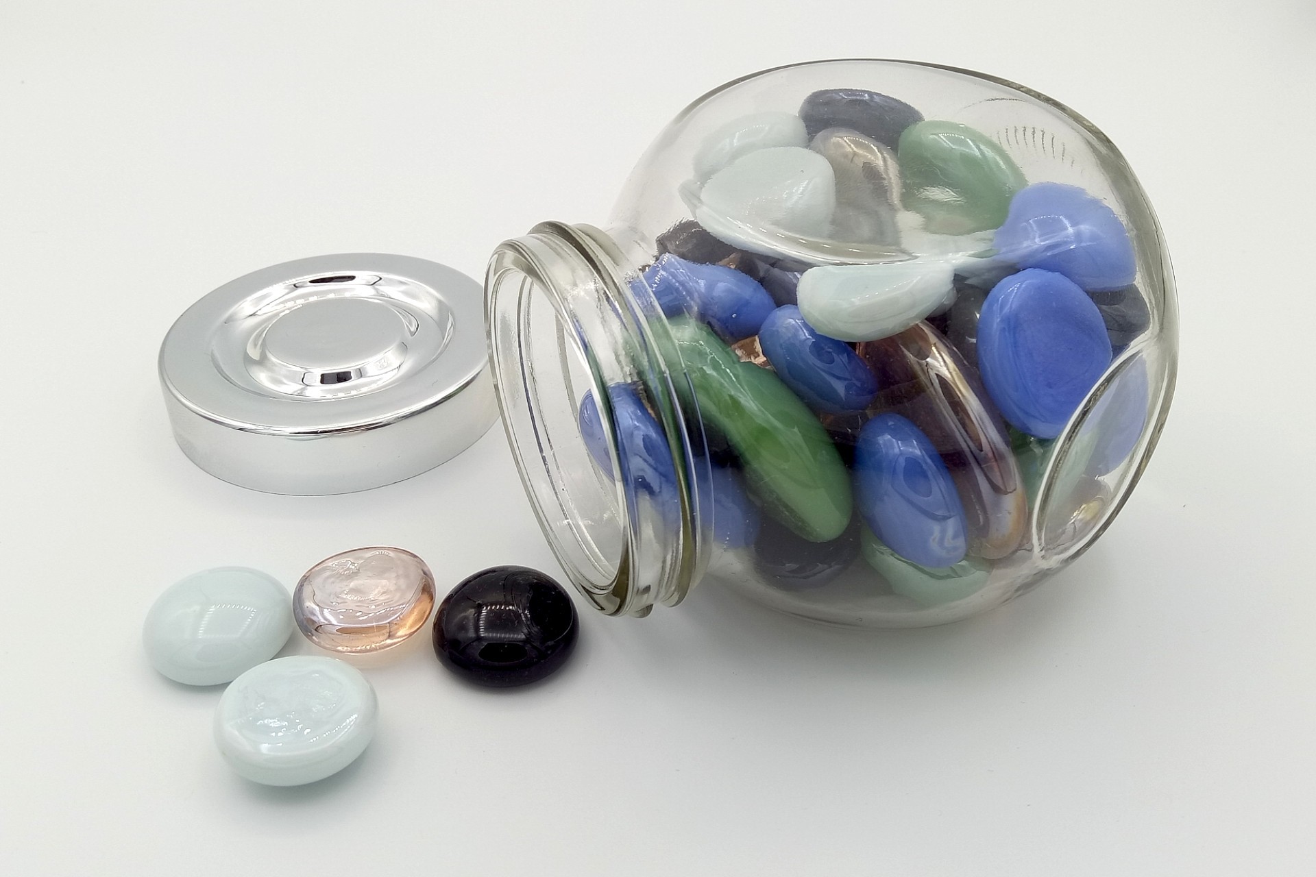 Bonbon glass - with glass nuggets