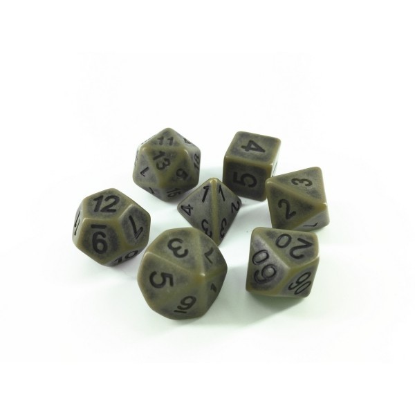 Cyan Ancient dice set