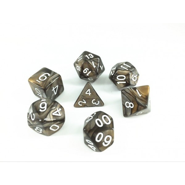 (Gold+silver) Blend color dice set