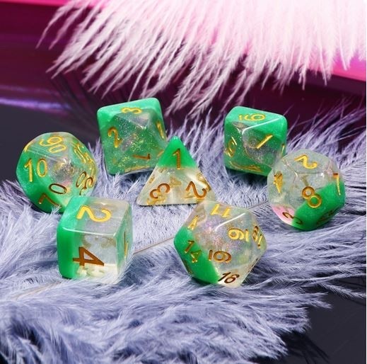 Dice set Spring Dew