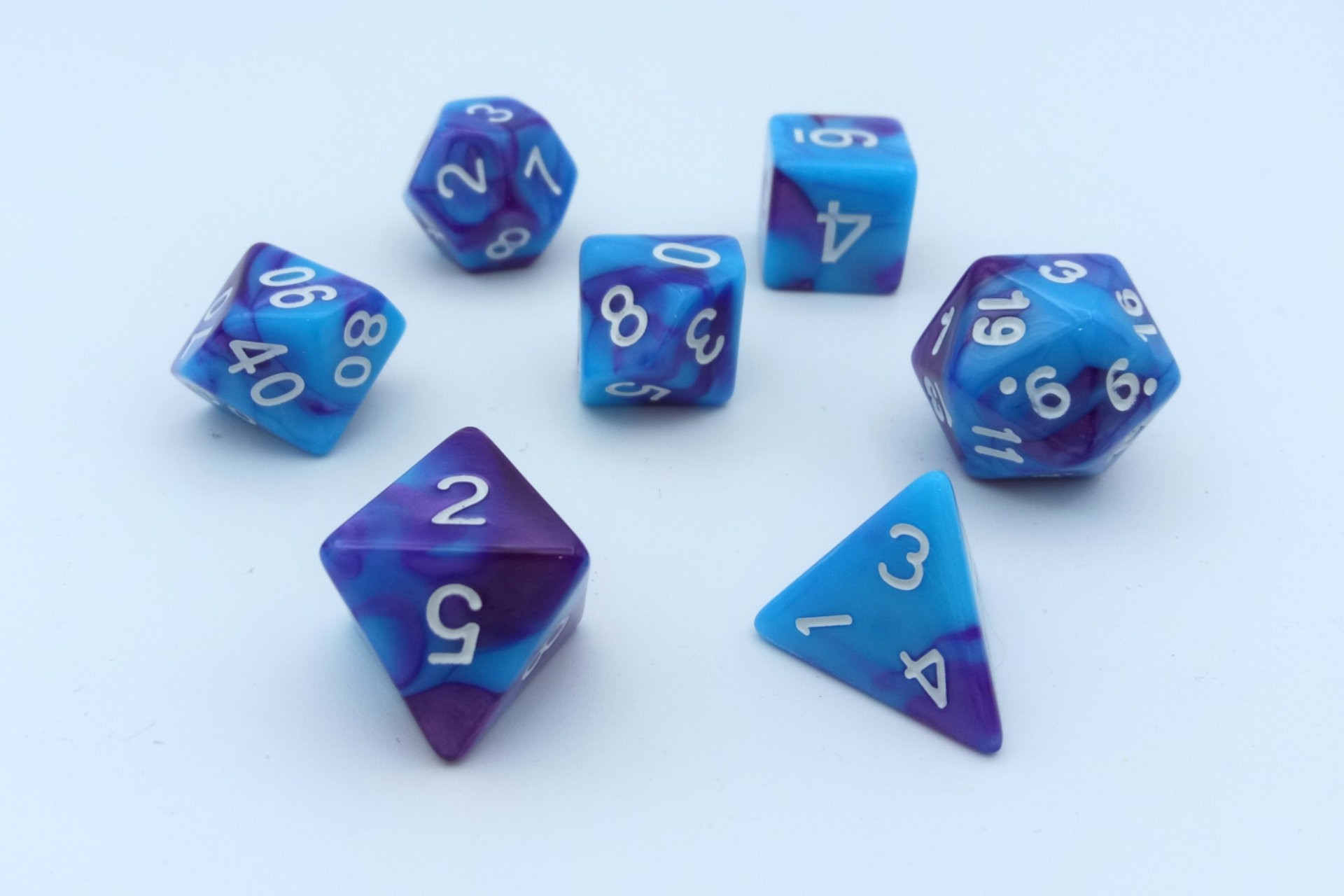 Dice set Blue-Purple