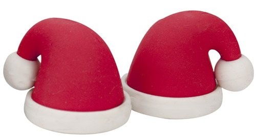 Eraser Santa's hat