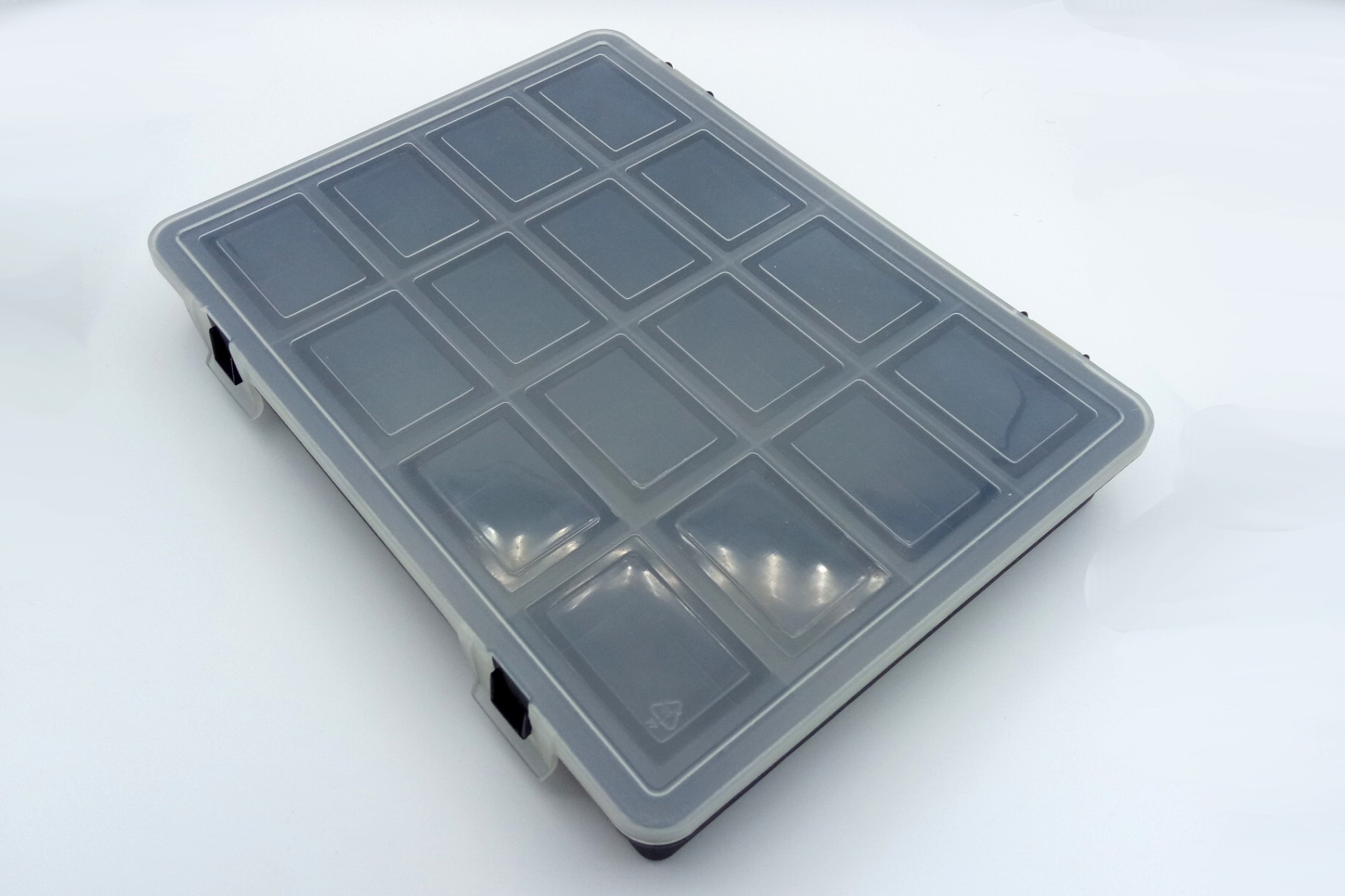 Storage for game pieces 16 compartments
