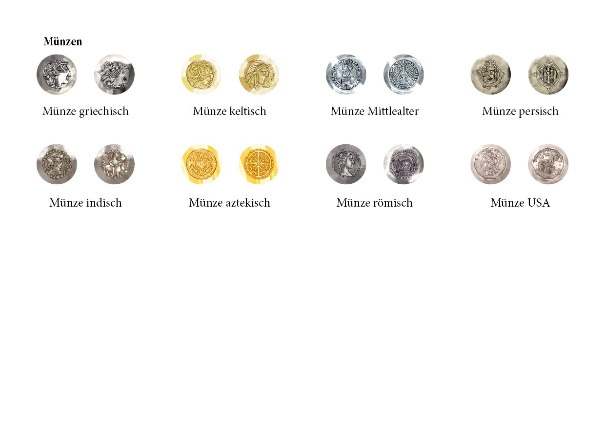 Sticker 14mm "coins"