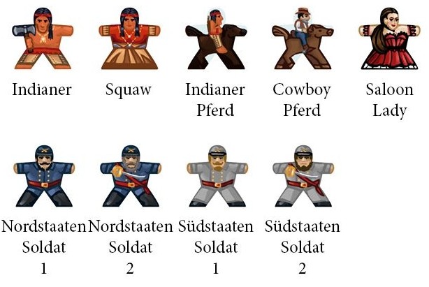 Labels for Meeples - Wild West 2