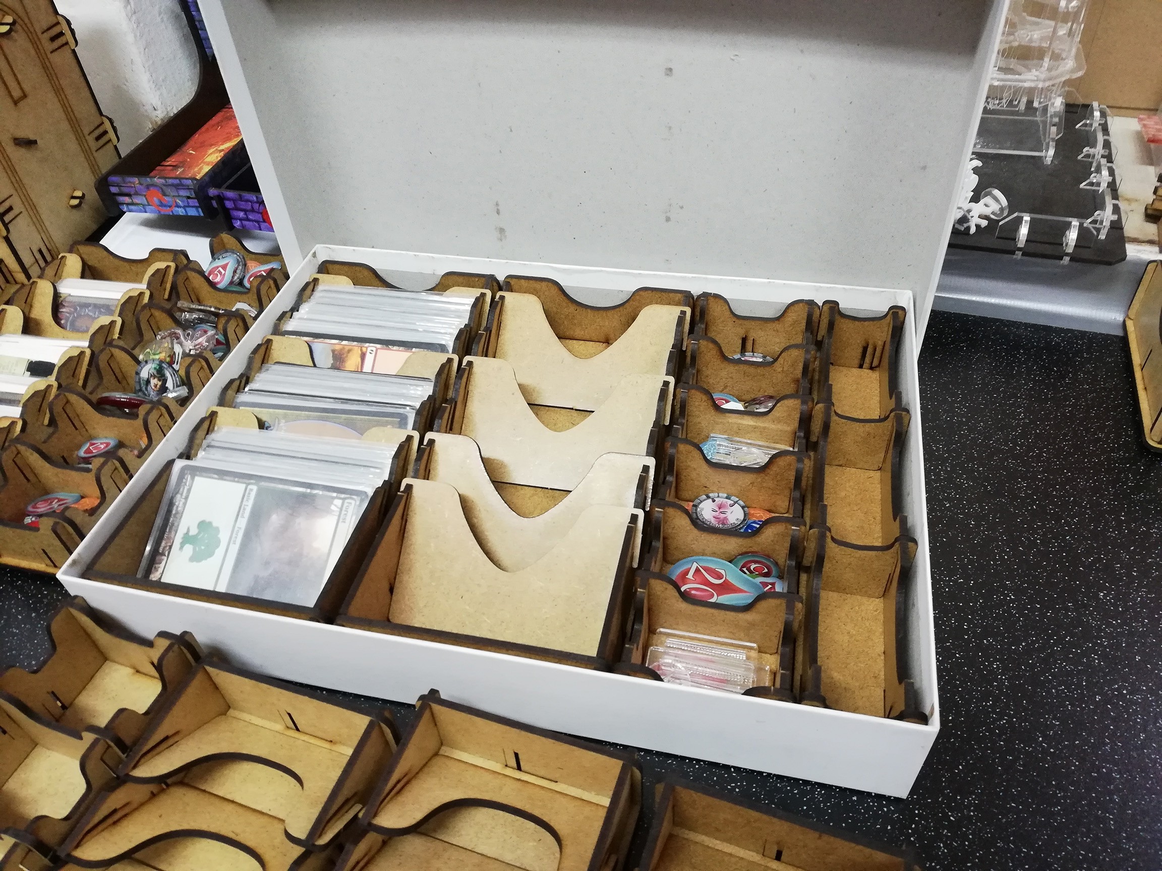 Inserts / storage modules for game boxes - Wood - module small counters