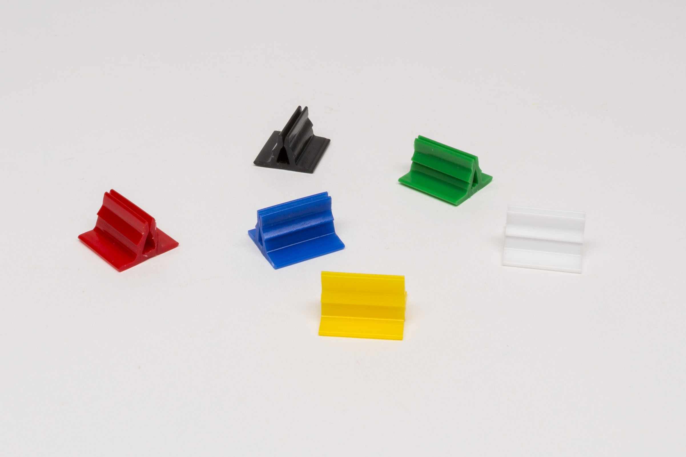 Plastic bases colored