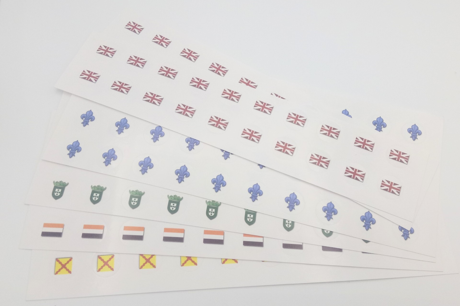 Stickers for units from the game Colonial