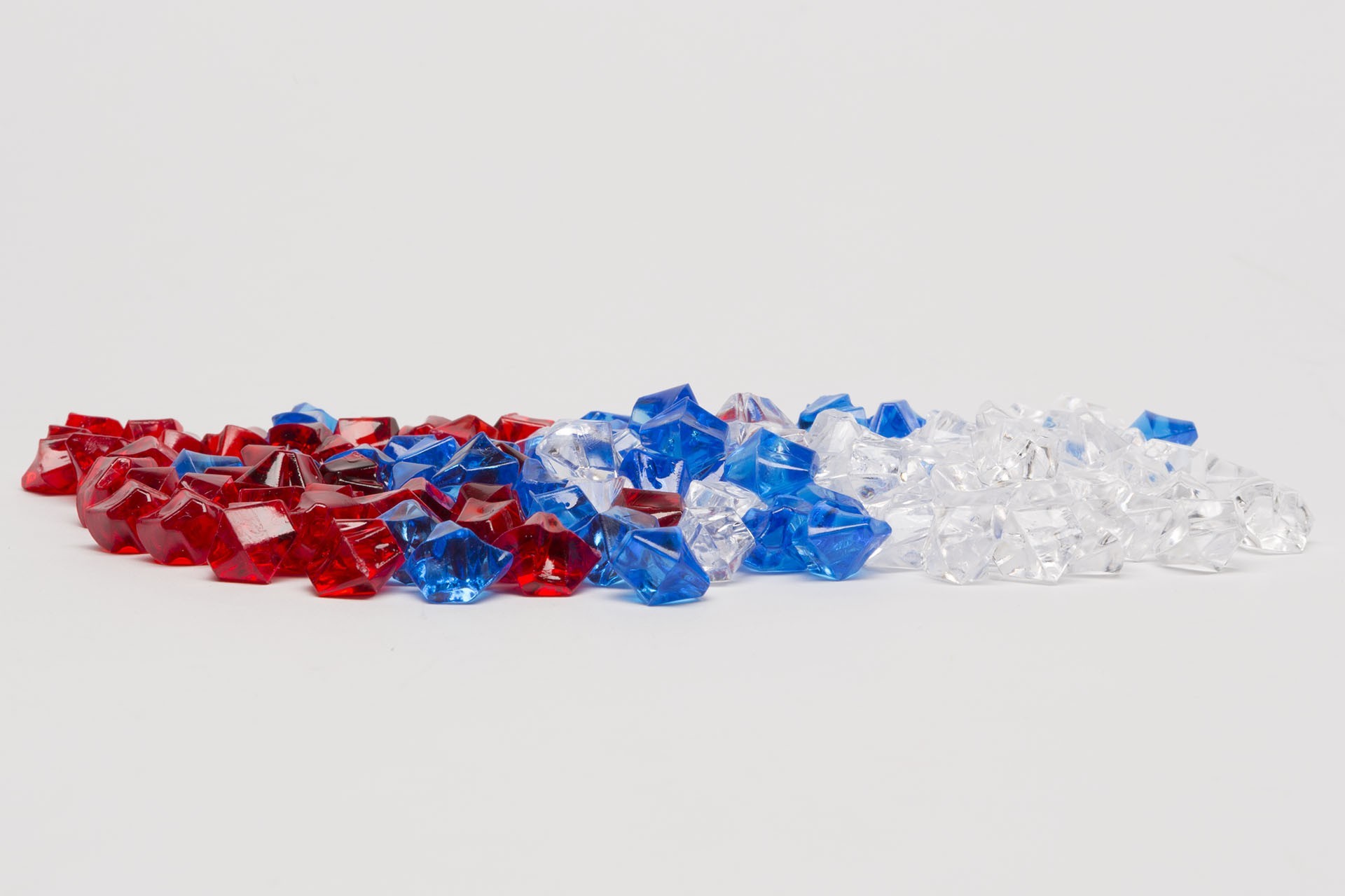 Set crystal gems in 3 colors