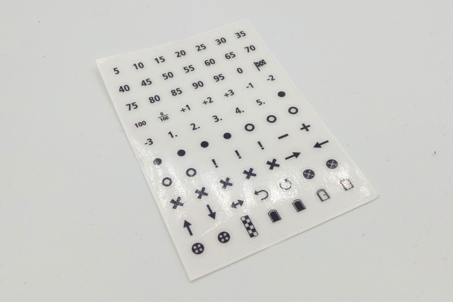Transparent labels 6 mm