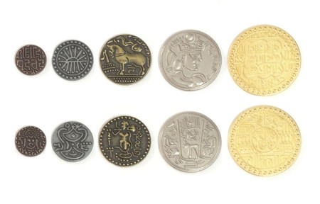 Set metal coins - Indian
