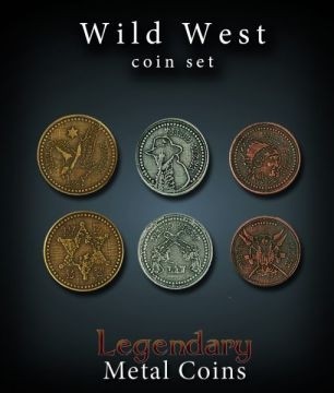 Set metal coins - Wild West