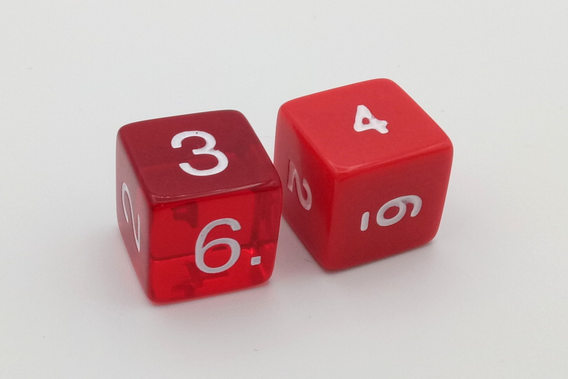6-sided dice (numbers)