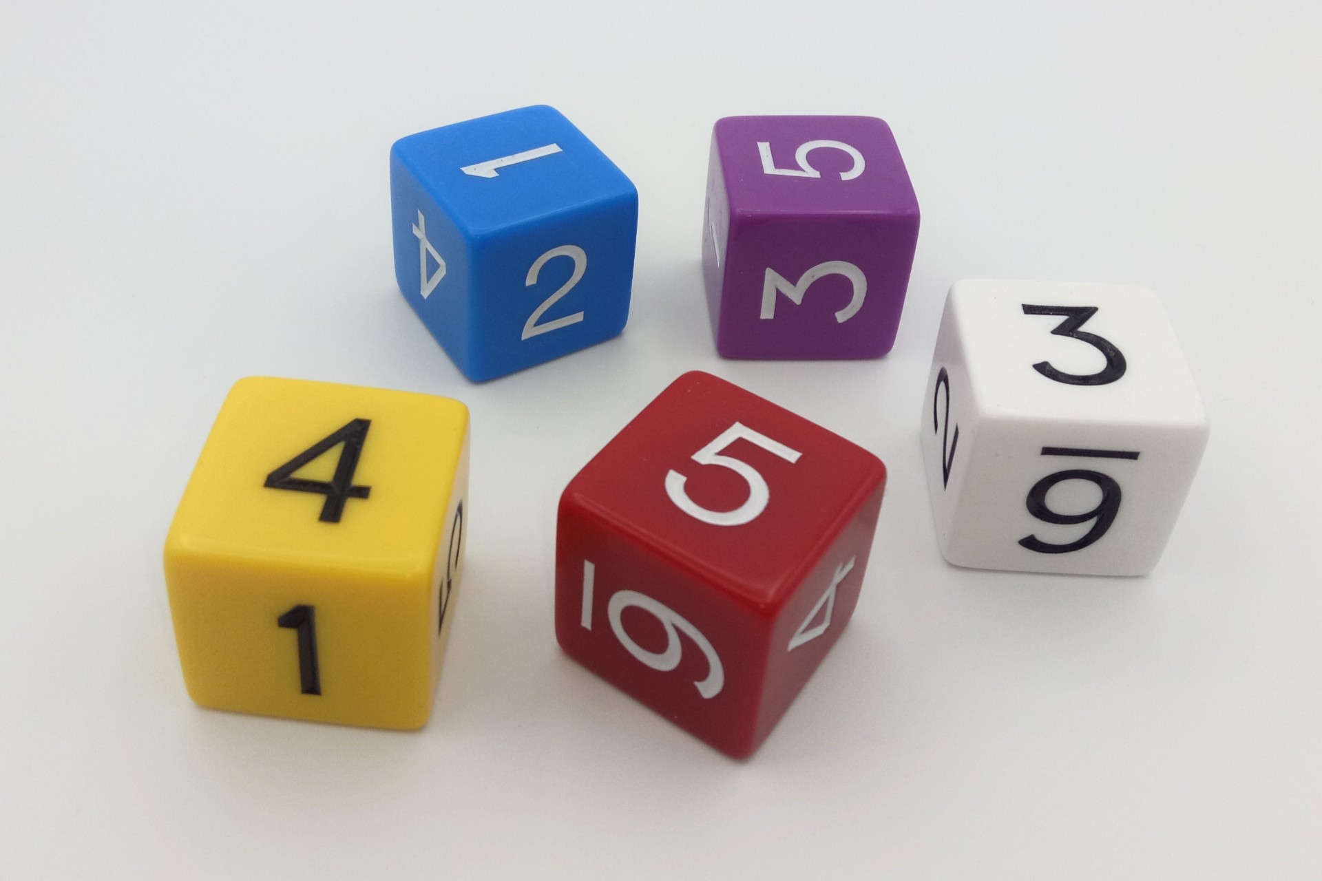 6-sided dice (numbers) 25mm