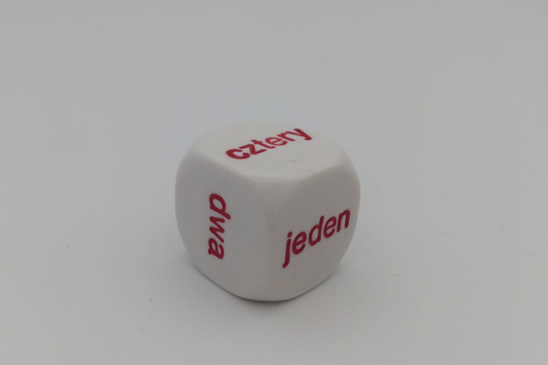 polish word numbers dice 1 to 6