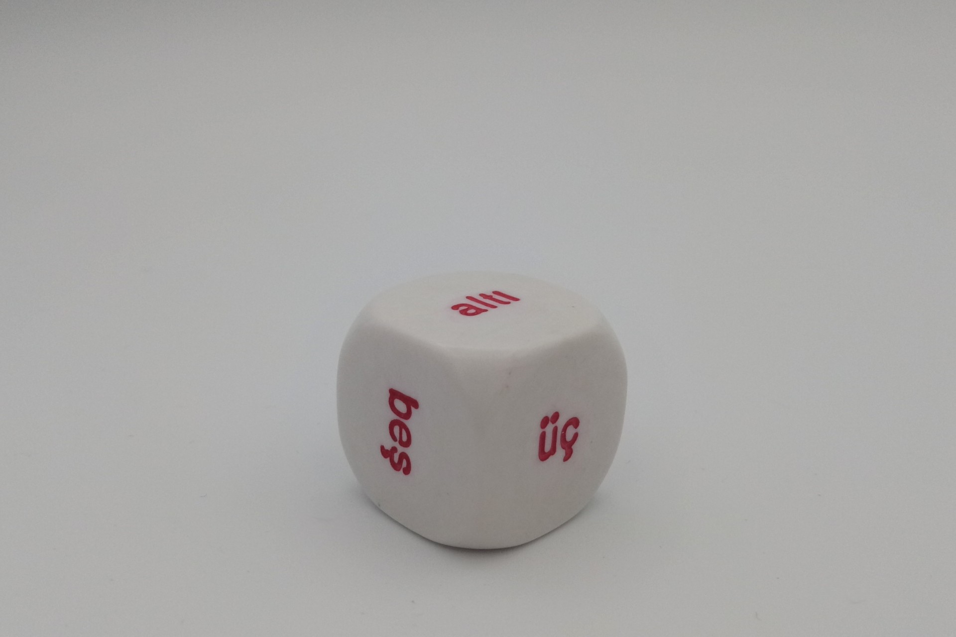 turkish word numbers dice 1 to 6