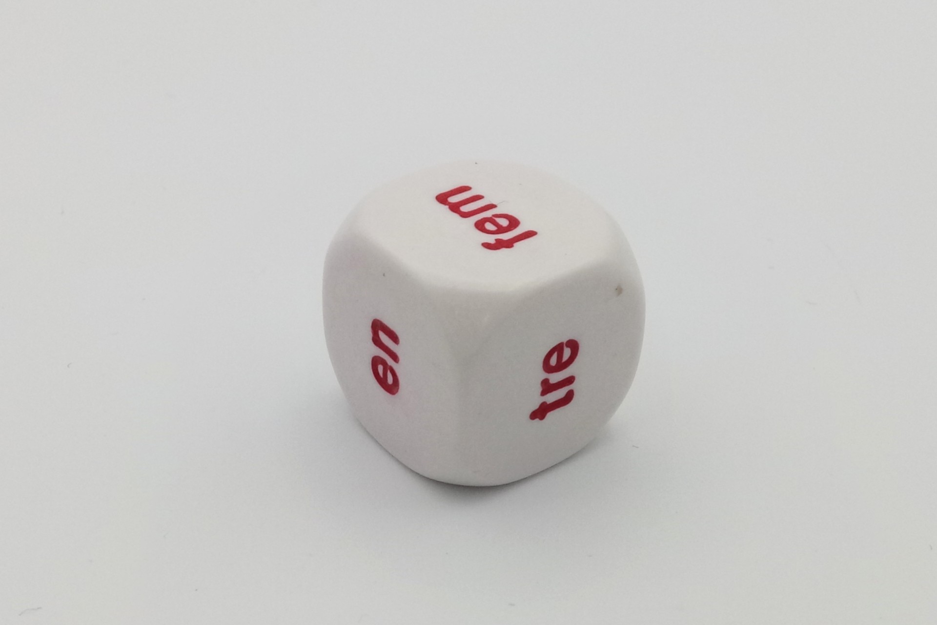 norwegian word numbers dice 1 to 6