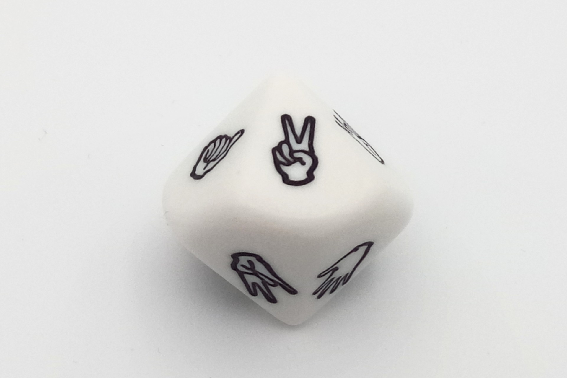 10 sided sign language number dice 1 to 10