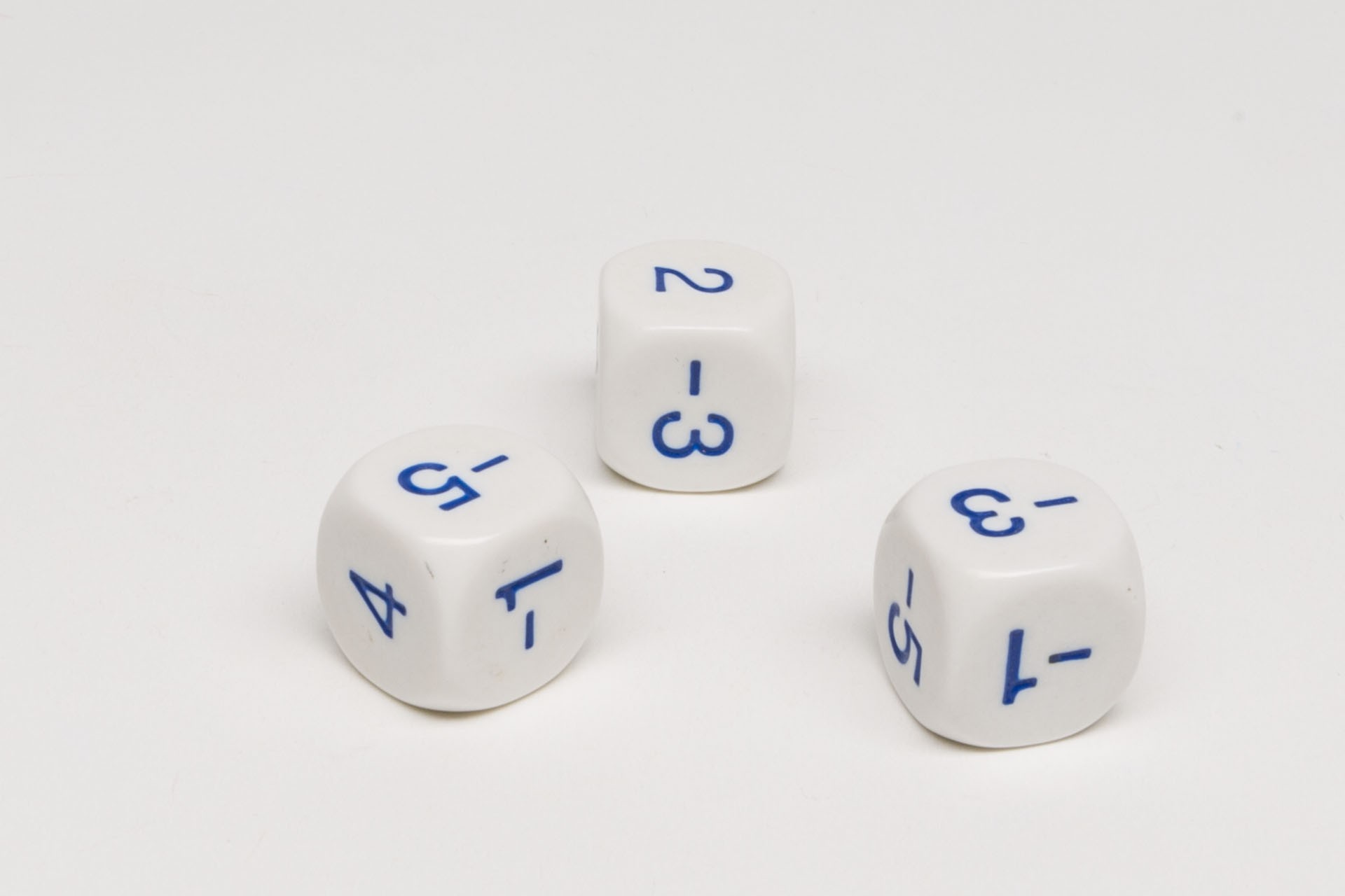 Math dice Plus-Minus dice even