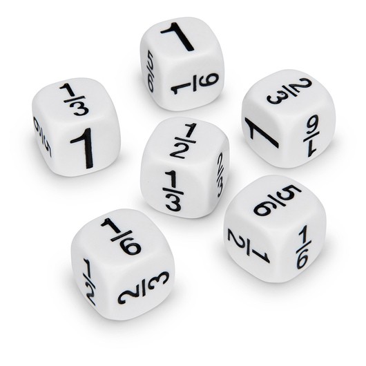 Math dice Fraction dice type 2