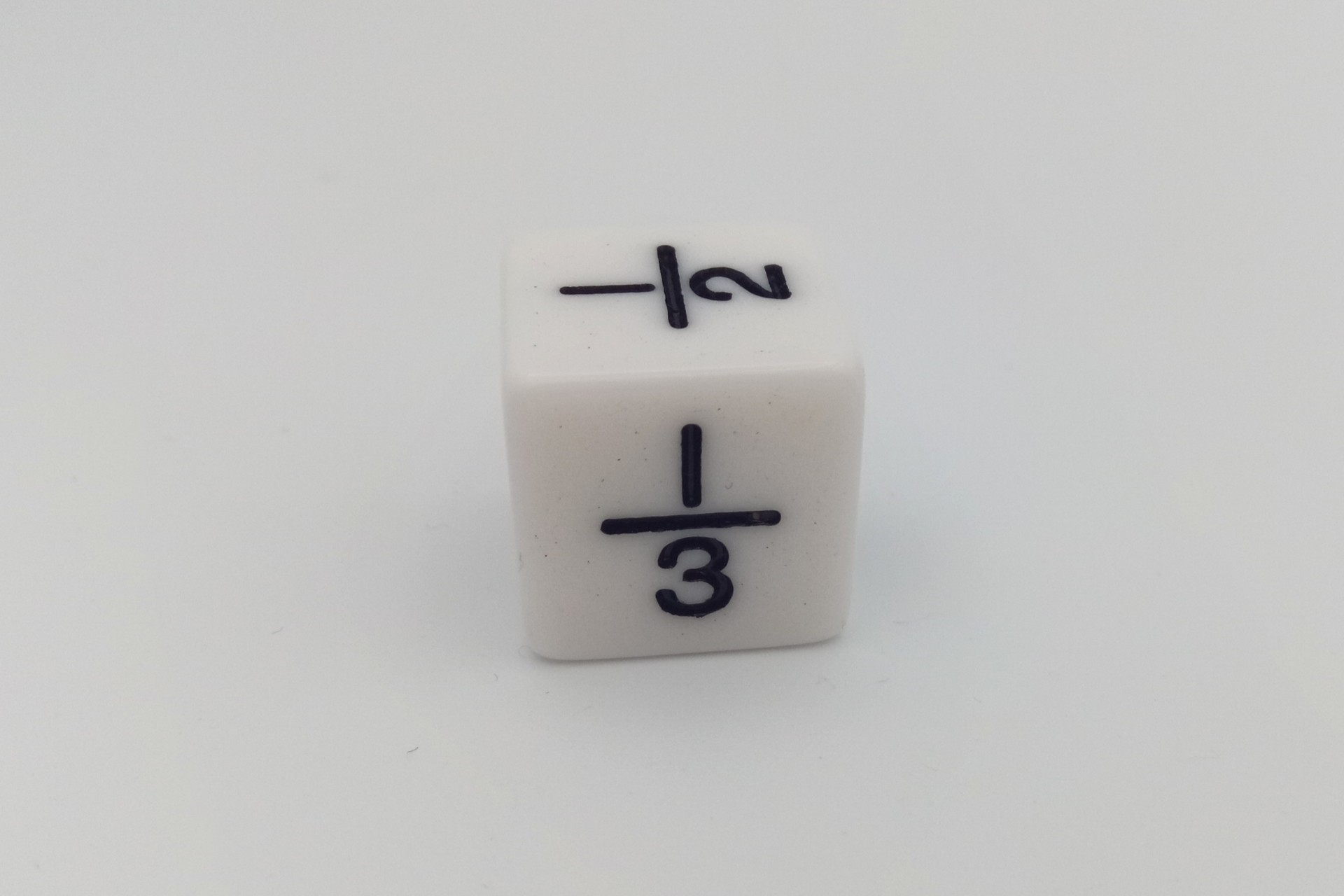 Math dice Fraction dice type 3k