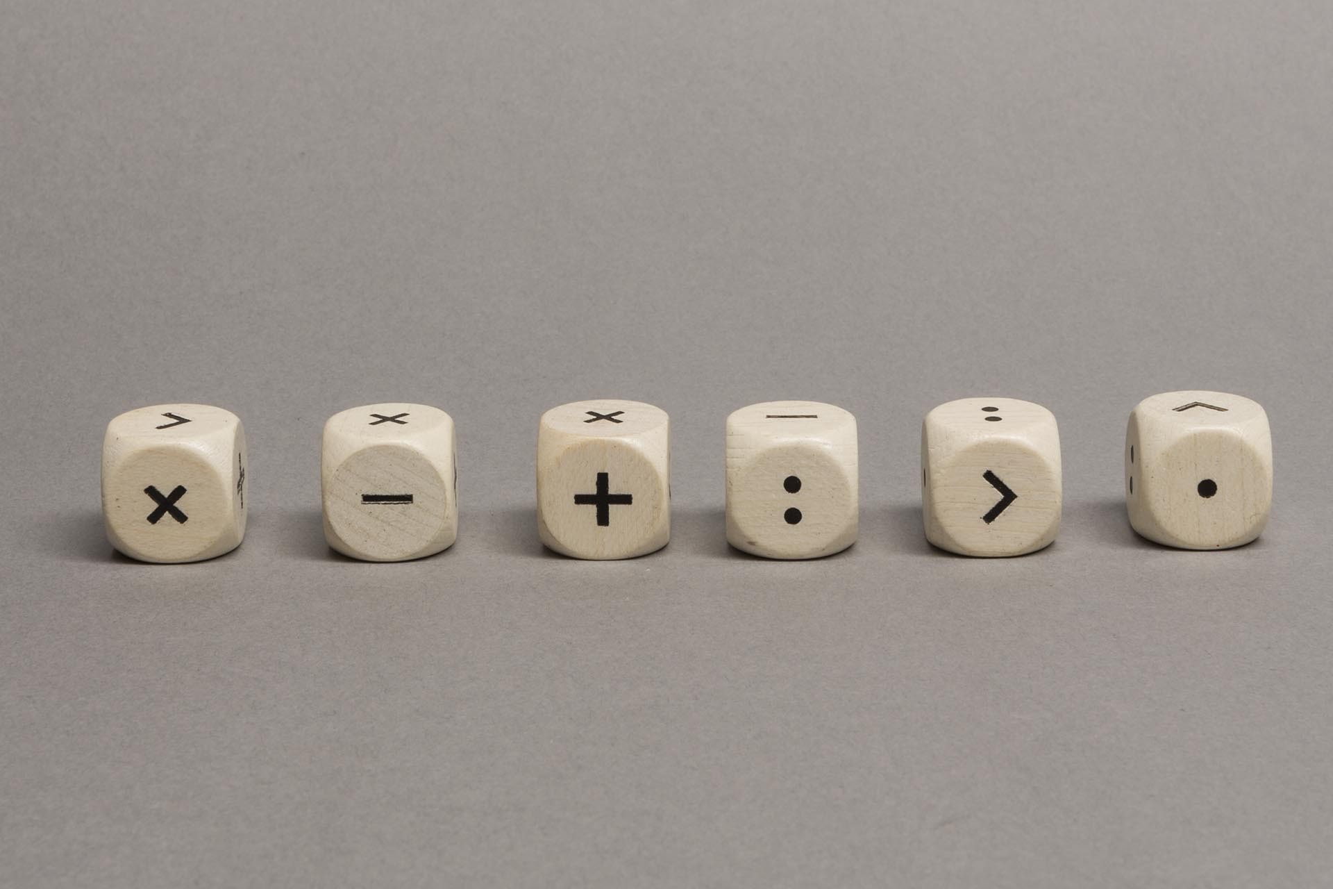 Math dice operators type 1