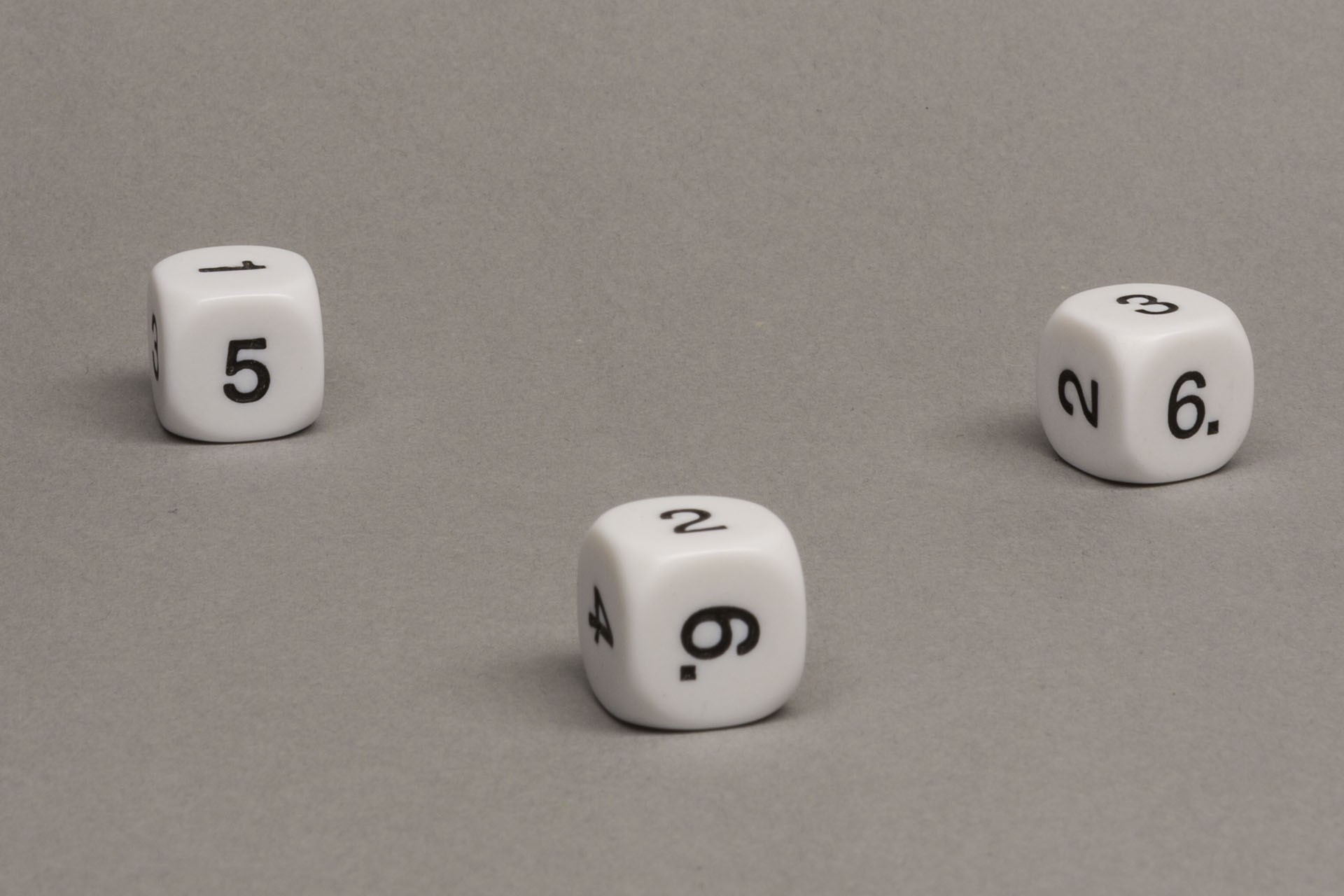 Math dice number dice 1-6