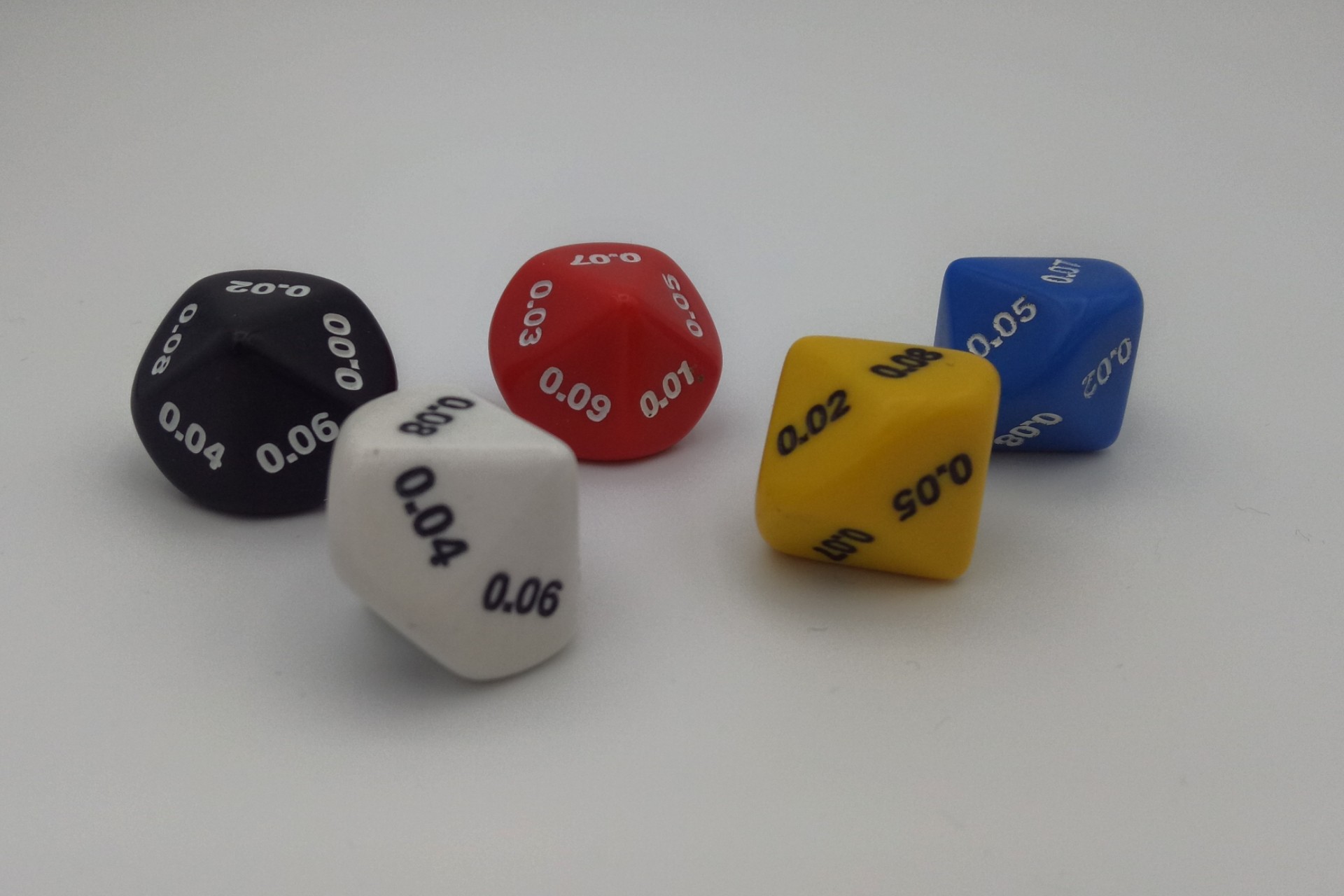 Math dice decimal 10-sided