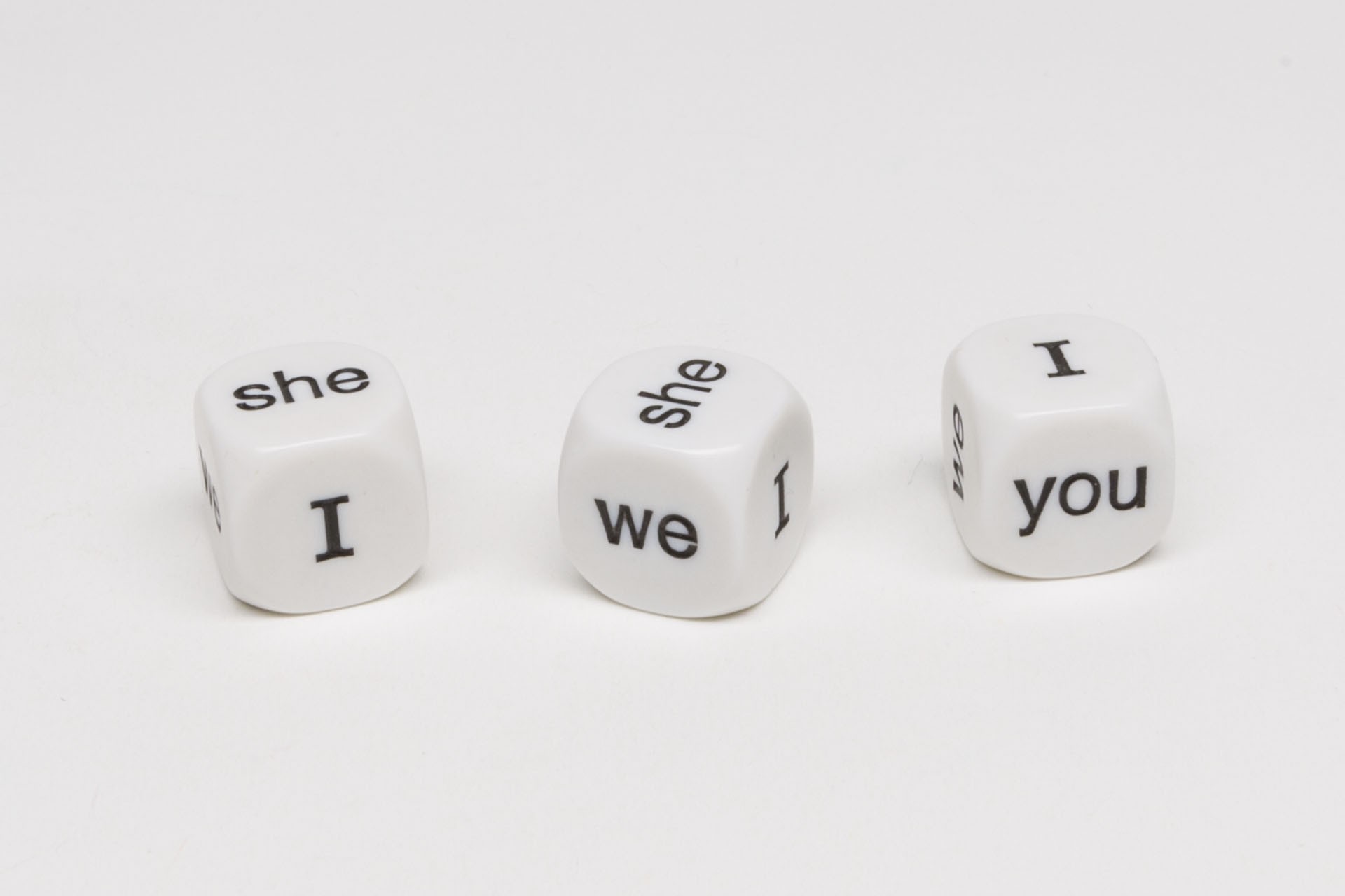 Personal pronoun dice (English)
