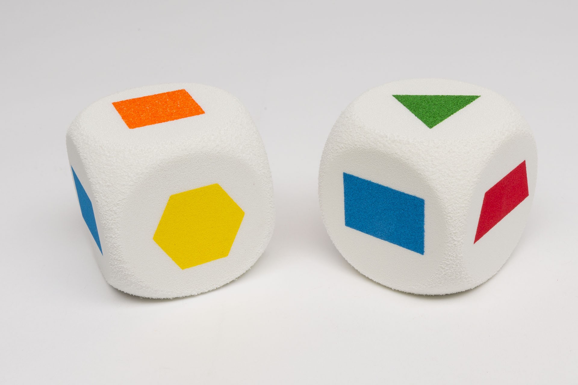 Foam dice forms & colors