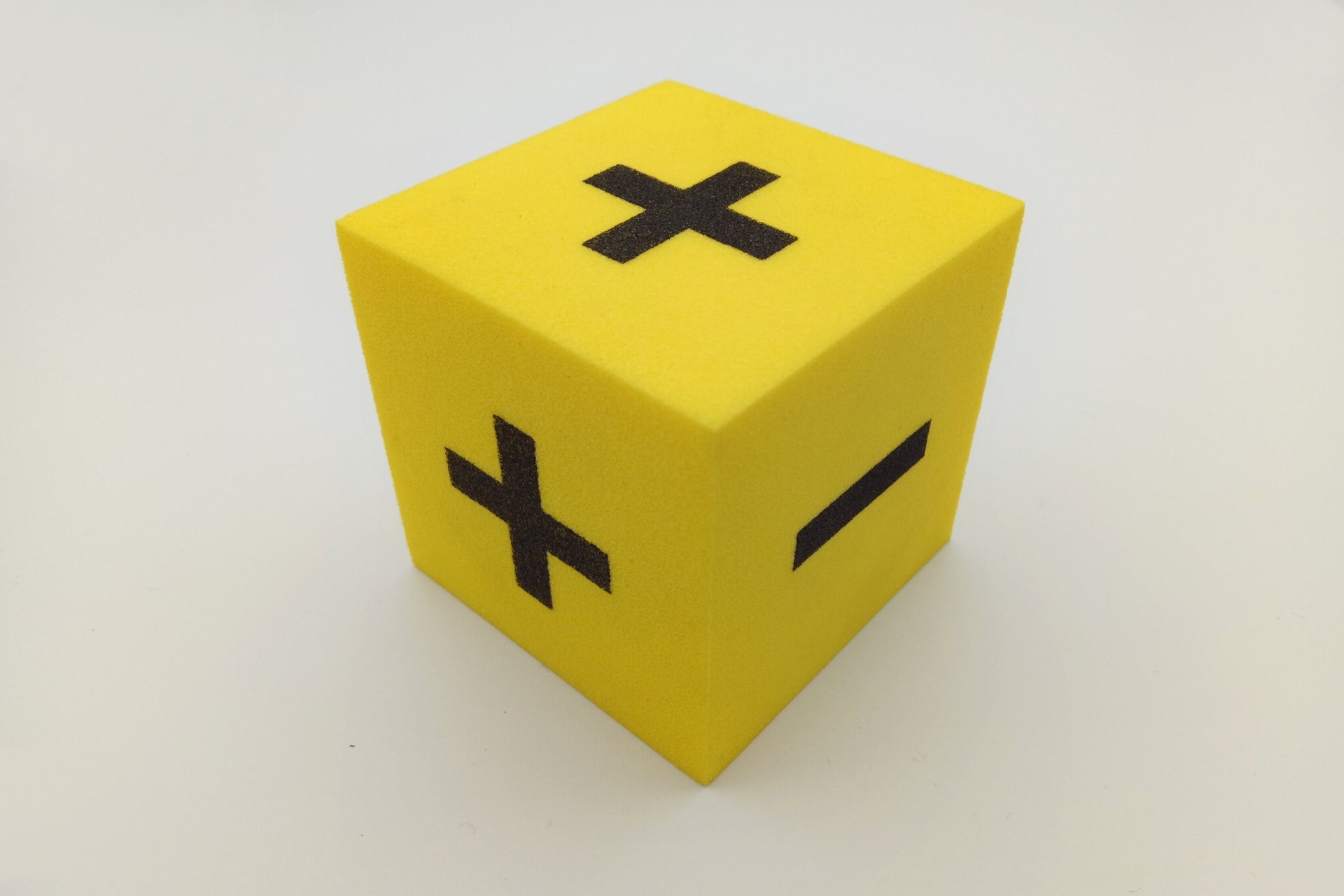 Foam dice + -