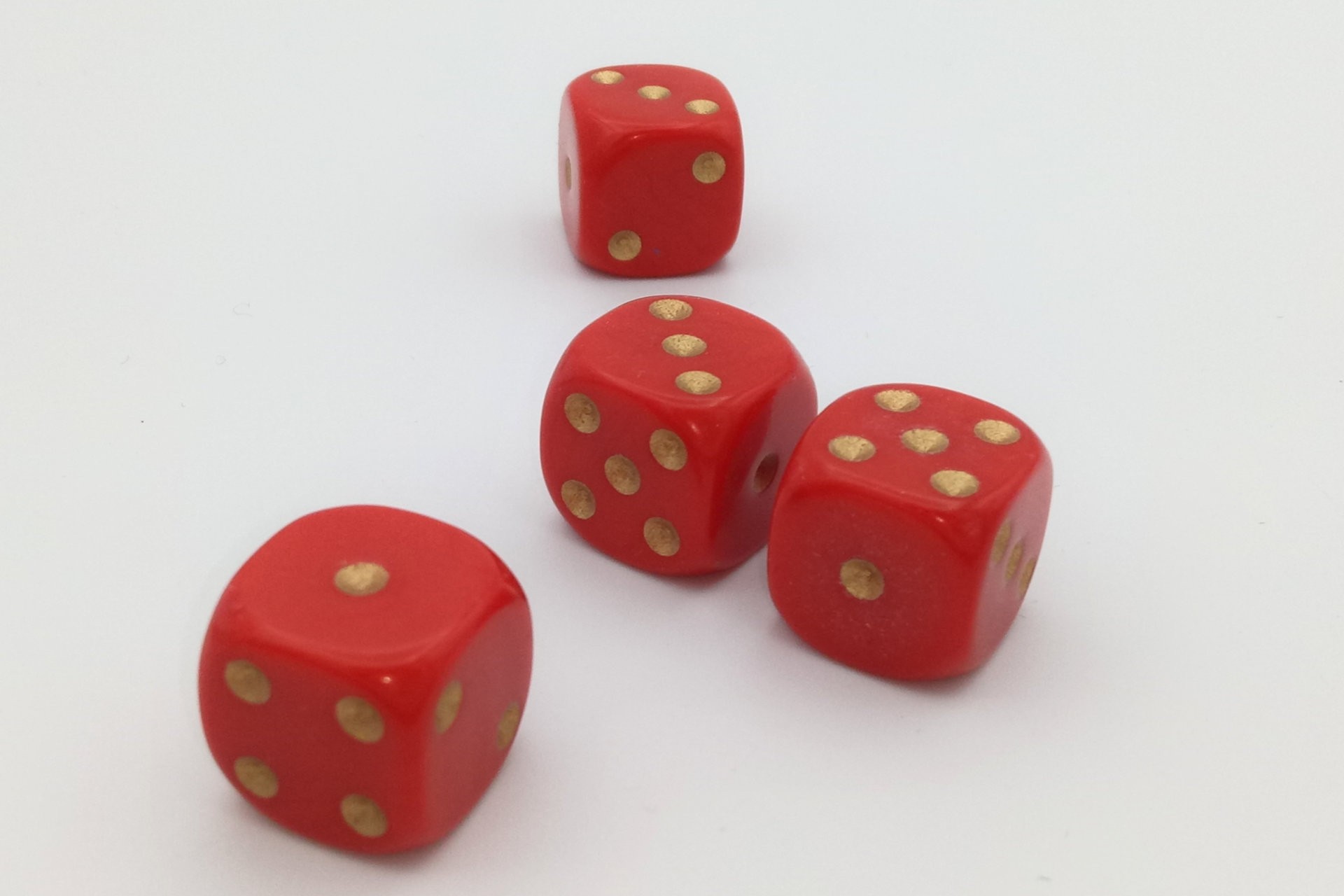 Plastic dice rounded 15 mm
